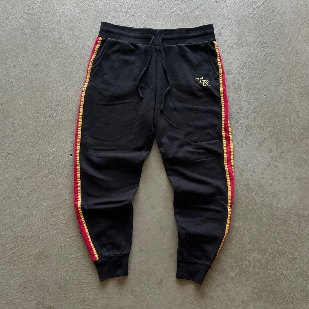 True Religion Contrast Jogger‎ Sweatpants Size XL Black Y2K Horseshoe Logo